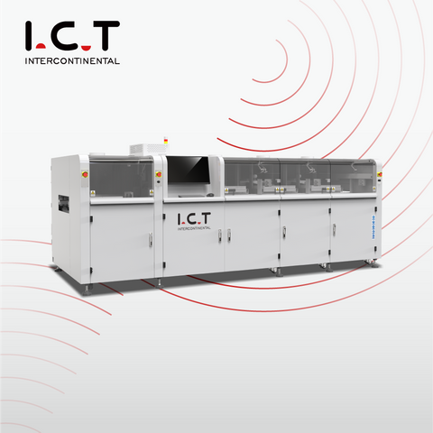 ICT-SS550P1 |Mesin Penyolderan Gelombang Selektif PCB Online Otomatis Penuh dengan 2 Pot Solder 