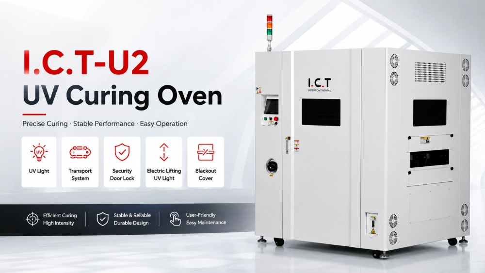 I.C.T UV Curing Oven Oven Penyembuhan UV ICT