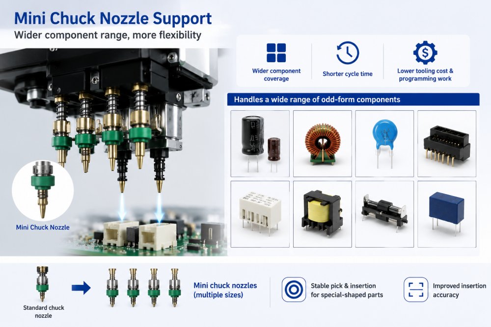 Mini Chuck Nozzle Support Dukungan Nozel Chuck Mini