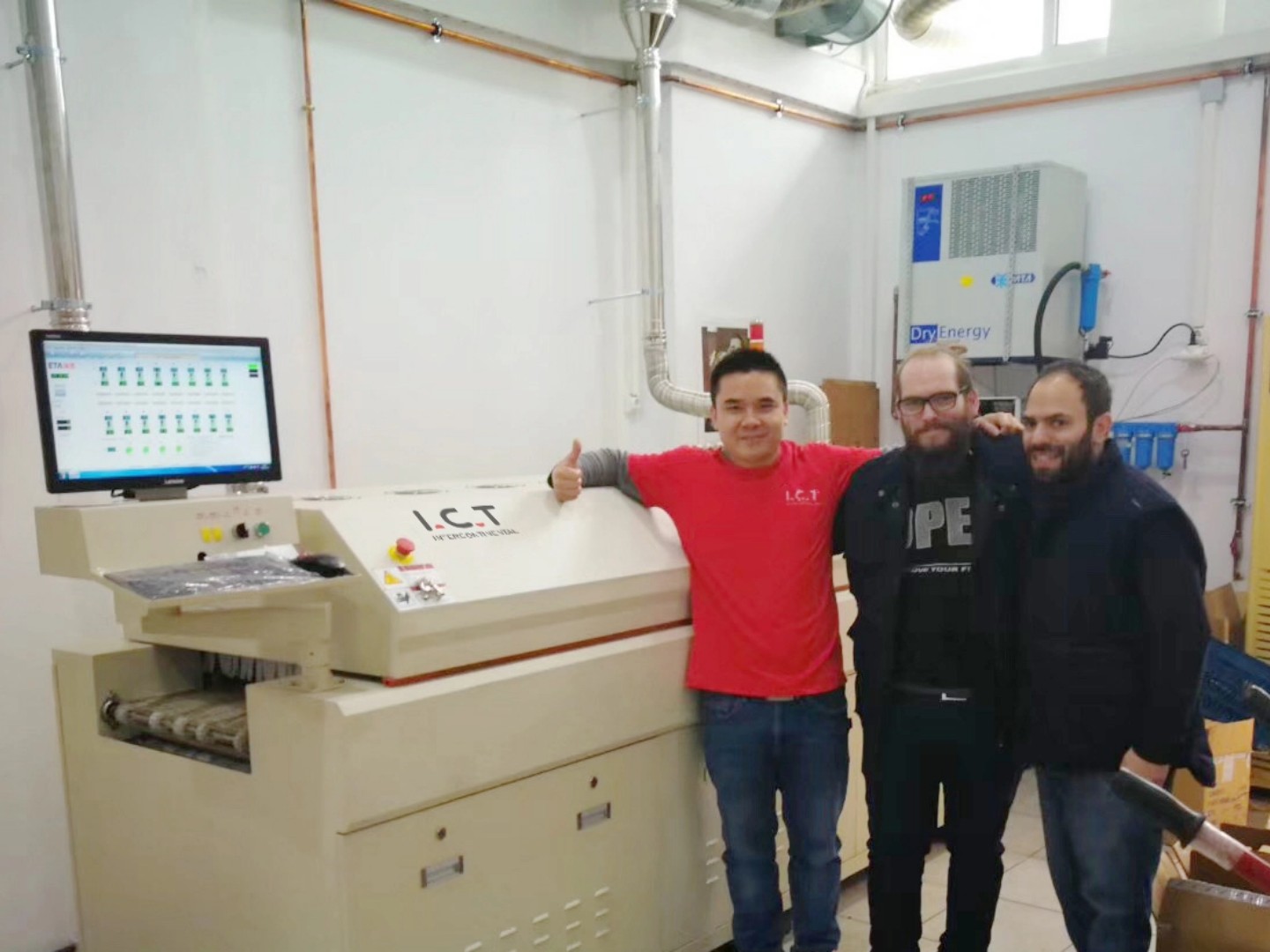 PCB lini produksi smt ai otomatis penuh