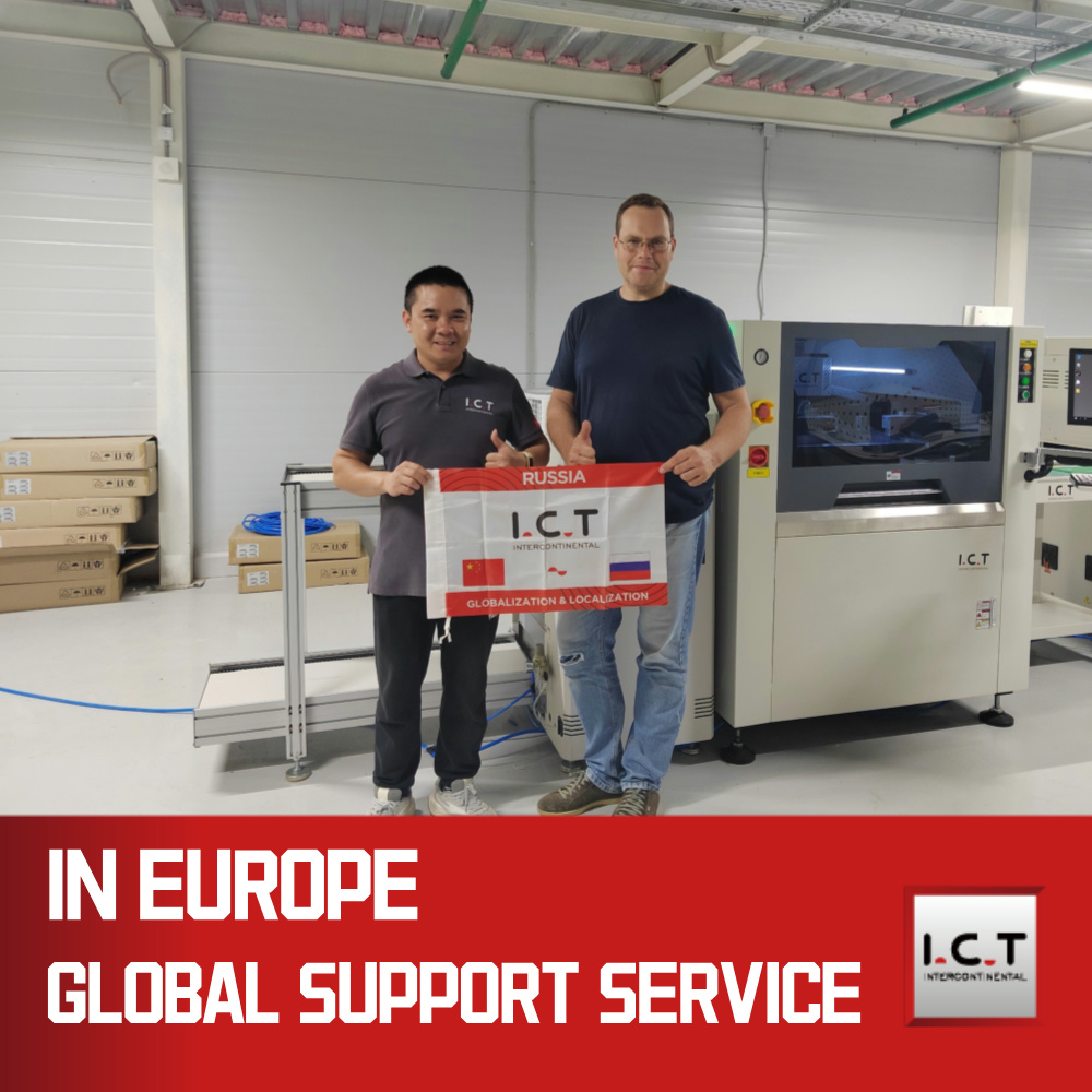 Mesin Printer Stensil Layar SMT PCB Otomatis Penuh Model Otomatis ICT-5151 