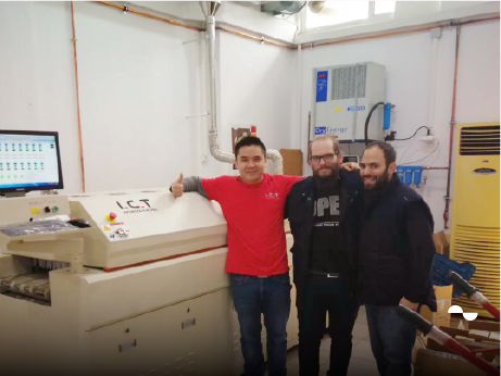 Lini produksi SMT Pengenalan Wajah Kontrol Akses di Yunani