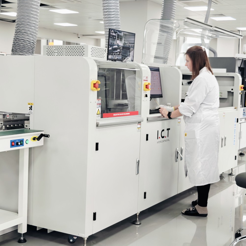 solder selektif TIK | mesin solder gelombang selektif otomatis untuk PCB Hemat Biaya