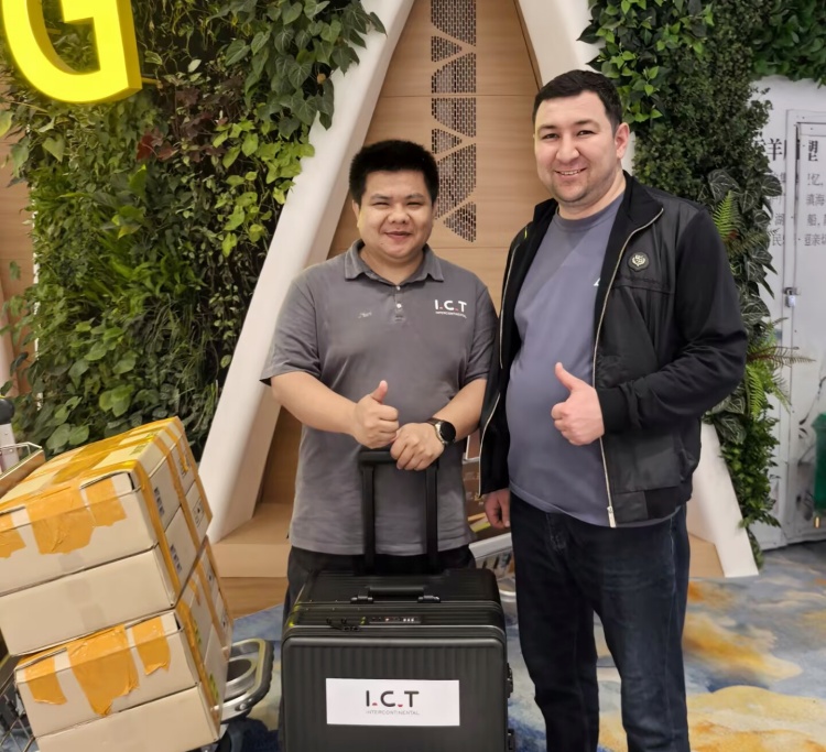 Insinyur ICT Tiba di Uzbekistan untuk Instalasi Jalur produksi SMT