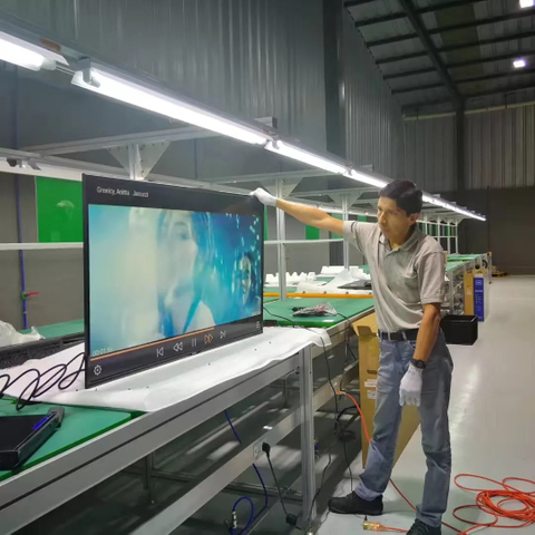 Jalur Sabuk Konveyor Perakitan TV LED ICT SMT 