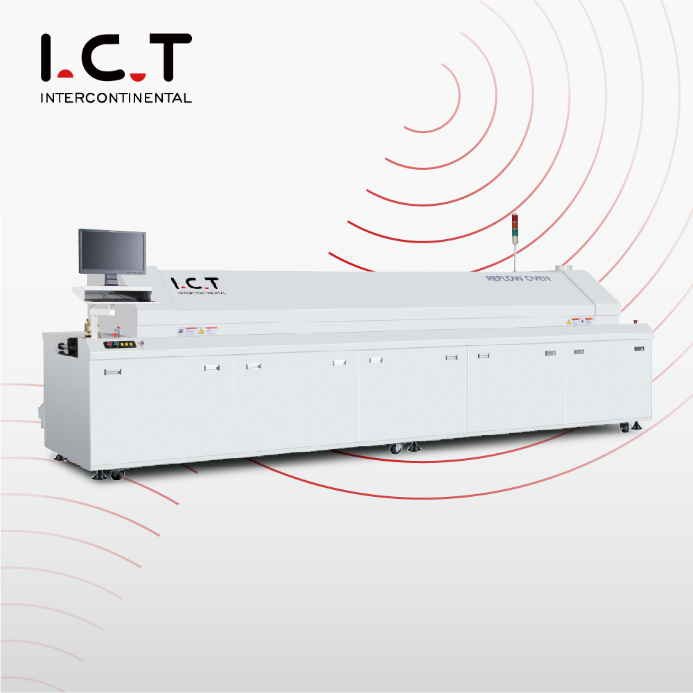 Mesin Saluran SMT Udara Panas Oven Solder Reflow Dengan Ukuran Sedang Bebas Timah 