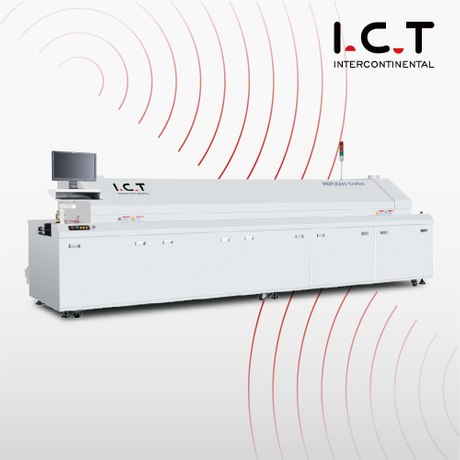 Oven Penyolderan Reflow SMT SMD Reflow Ganda 8 Zona