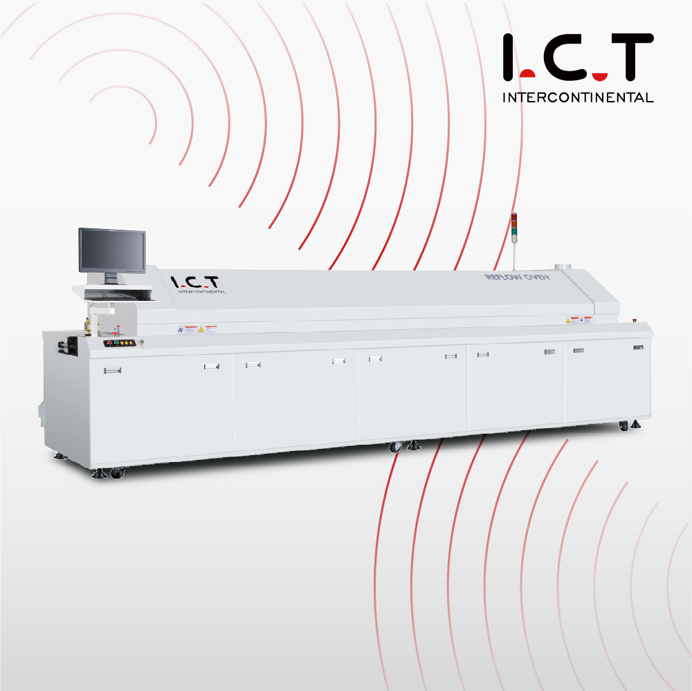 Mesin SMT ICT Reflow Oven dengan ukuran PCB lebar 450