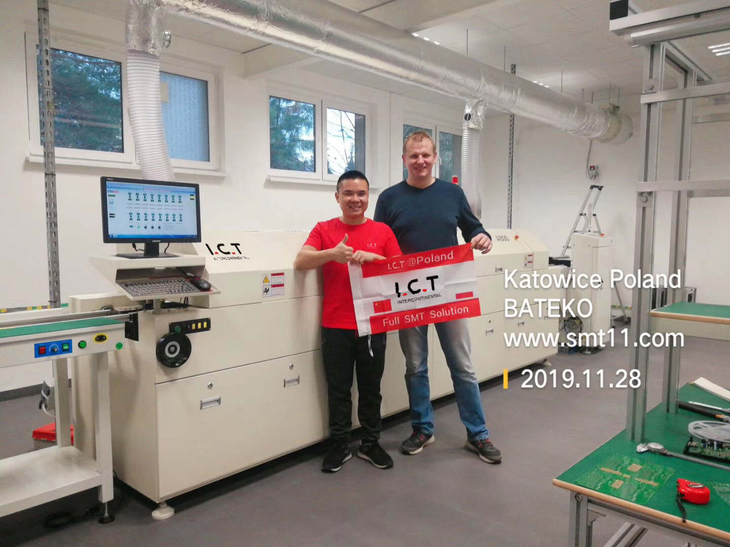 pembongkaran PCB, reflow smt, oven reflow PCB