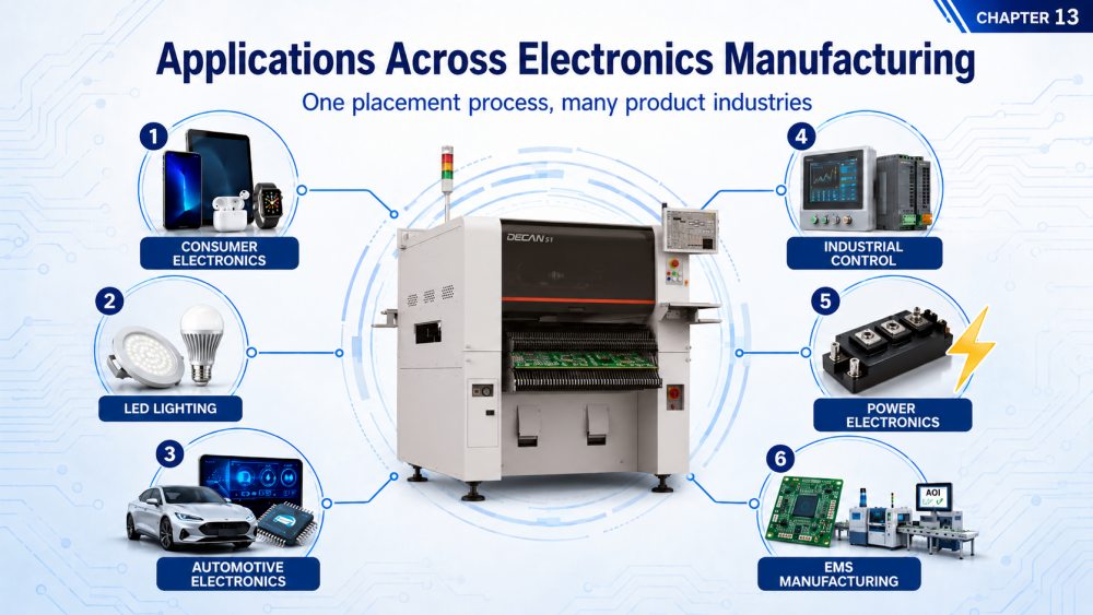 Penerapan di seluruh manufaktur elektronik