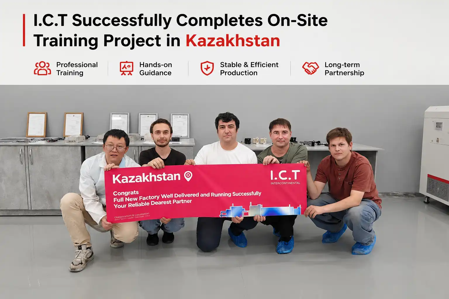 ICT Berhasil Menyelesaikan Proyek Pelatihan di Tempat di Kazakhstan SMT Factory.webp