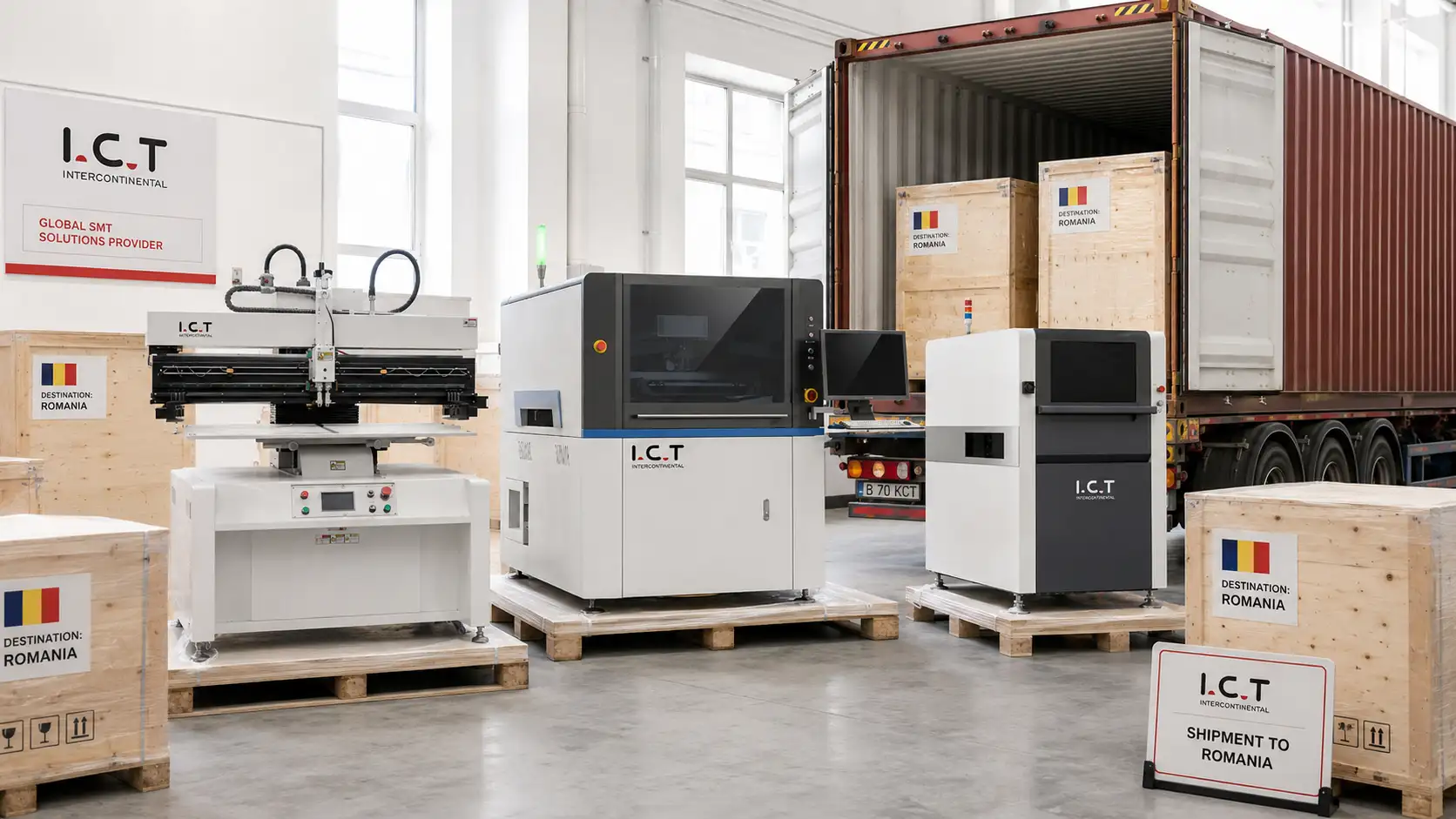 ICT Mengirimkan Peralatan SMT Canggih ke Rumania untuk Mendukung Ekspansi Manufaktur Elektronik.webp