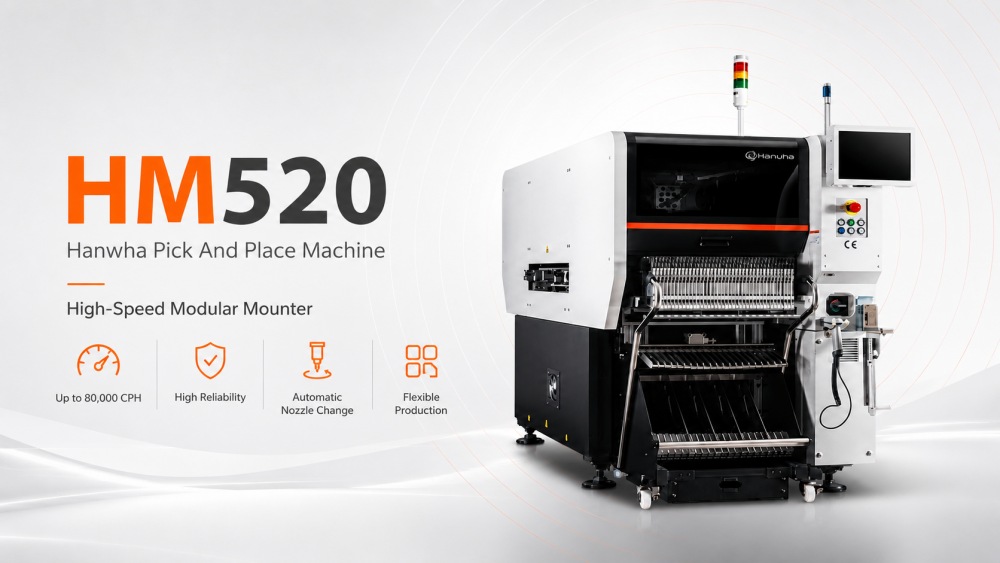 Mesin Pick And Place HM520 Hanwha