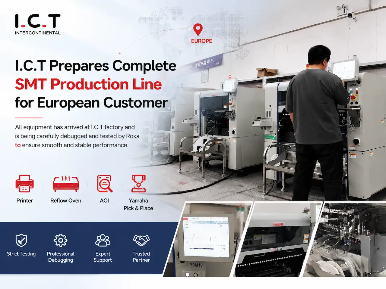 ICT Mempersiapkan Lini Produksi SMT Lengkap untuk Pelanggan Eropa.webp